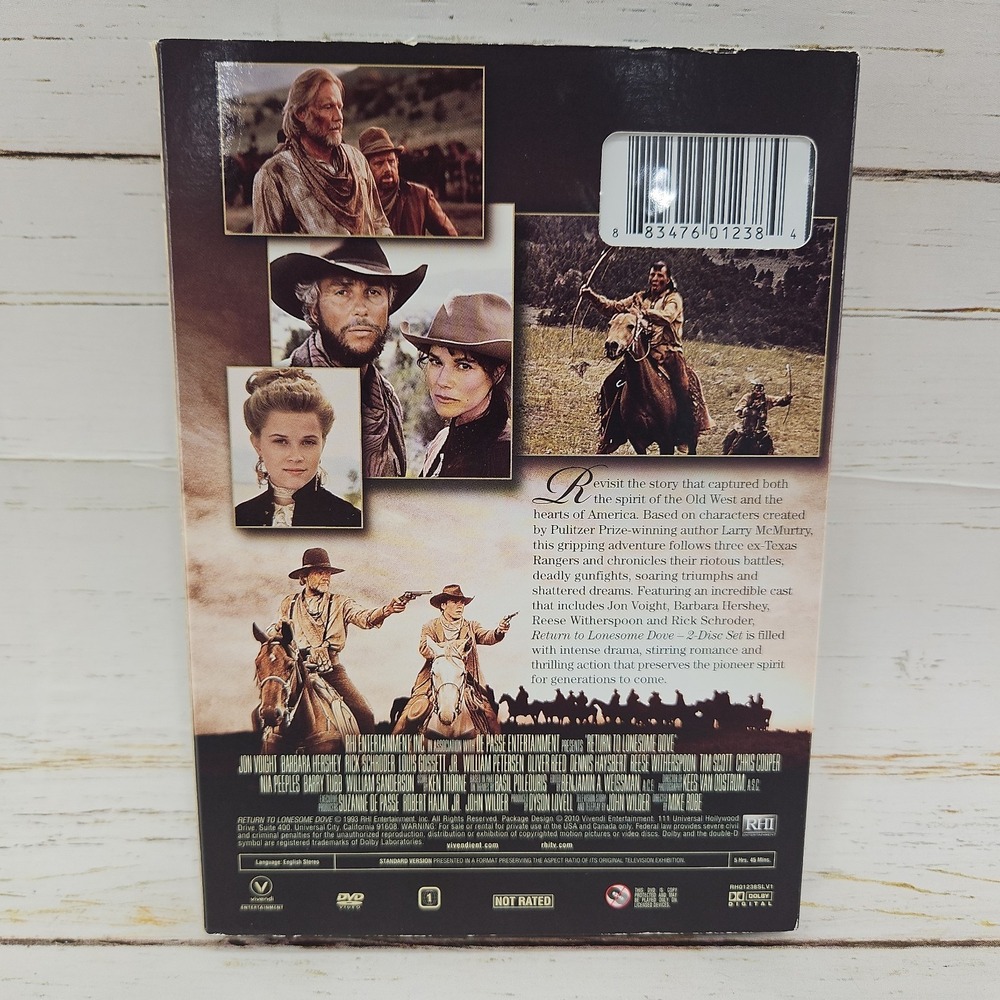 Return to Lonesome Dove DVD 2010 2 Disc Set Sealed Western Voight Witherspoon - Picture 2 of 5